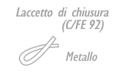 Laccetto di chiusura (C FE 92) Metallo