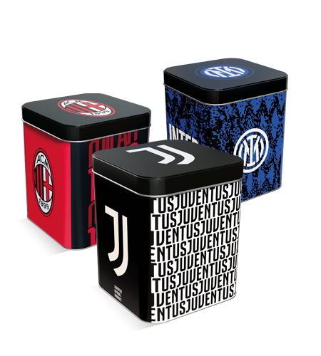 preview Mini Panettone without candied fruits in tin for football teams