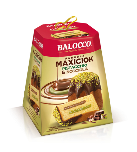 preview Pandoro Maxiciok Pistachio and Hazelnut